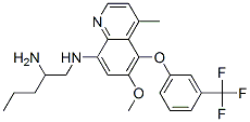 N-[6-methoxy-4-methyl-5-[3-(trifluoromethyl)phenoxy]quinolin-8-yl]pent ane-1,2-diamine CAS#: 80065-56-1