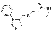 N-Ethyl-3-(((1-phenyl-1H-tetrazol-5-yl)methyl)thio)propanamide CAS#: 85697-07-0
