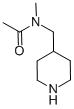 N-METHYL-N-(4-PIPERIDINYLMETHYL)-ACETAMIDE CAS#: 85487-99-6