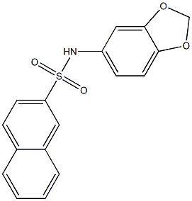 N-(benzo[d][1,3]dioxol-5-yl)naphthalene-2-sulfonamide CAS#: 87057-88-3