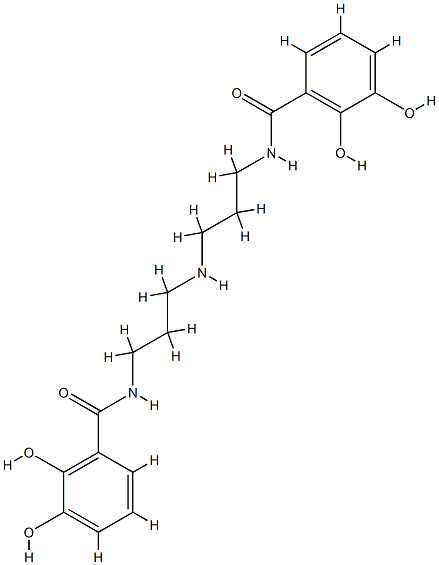 N(1),N(7)-bis(2,3-dihydroxybenzoyl)norspermidine CAS#: 88381-35-5