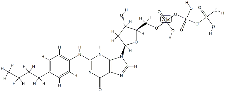 N(2)-(4-n-butylphenyl)-2'-deoxyguanosine 5'-triphosphate CAS#: 87782-05-6