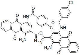 N,N'-[1,3,4-oxadiazole-2,5-diylbis(4-amino-9,10-dihydro-9,10-dioxoanthracene-3,1-diyl)]bis[4-chlorobenzamide] CAS#: 83949-28-4