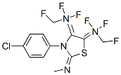 N,N'-[3-(4-chlorophenyl)-2-(methylimino)-4,5-thiazolidinediylidene]bis[trifluoromethylamine] CAS#: 80228-93-9