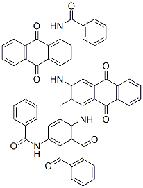 N,N'-[(9,10-dihydro-2-methyl-9,10-dioxoanthracene-1,3-diyl)bis[imino(9,10-dihydro-9,10-dioxoanthracene-4,1-diyl)]]bis(benzamide) CAS#: 83721-60-2
