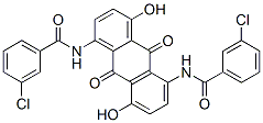 N,N'-(9,10-dihydro-4,8-dihydroxy-9,10-dioxoanthracene-1,5-diyl)bis[3-chlorobenzamide] CAS#: 83721-54-4