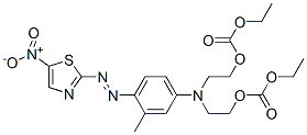 N,N-Bis[2-(ethoxycarbonyloxy)ethyl]-3-methyl-4-(5-nitrothiazol-2-ylazo)aniline CAS#: 81526-62-7
