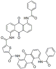 N,N'-bis[5-(benzoylamino)anthraquinon-1-yl]thiophene-2,5-dicarboxamide CAS#: 89923-47-7
