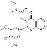 N,N-diethyl-2-[4-oxo-2-(3,4,5-trimethoxyphenyl)quinazolin-3-yl]acetami de CAS#: 83408-95-1