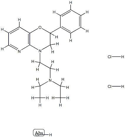 N,N-diethyl-2-(8-phenyl-7-oxa-2,10-diazabicyclo[4.4.0]deca-2,4,11-trie n-10-yl)ethanamine trihydrochloride CAS#: 86979-93-3
