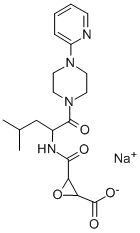 Oxiranecarboxylic acid, 3-(((3-methyl-1-((4-(2-pyridinyl)-1-piperaziny l)carbonyl)butyl)amino)carbonhyl)-, monosodium salt CAS#: 84456-44-0