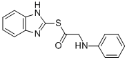 (Phenylamino)ethanethioic acid S-1H-benzimidazol-2-yl ester CAS#: 83408-76-8