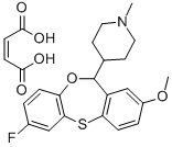 Piperidine, 4-(7-fluoro-2-methoxy-11H-dibenz(b,e)(1,4)oxathiepin-11-yl )-1-methyl-, (Z)-2-butenedioate (1:1) CAS#: 83975-62-6