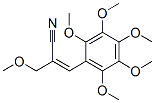 Propene, 2-cyano-3-methoxy-1-[2,3,4,5,6-pentamethoxyphenyl]- CAS#: 86475-25-4