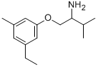 Propylamine, 1-[[(5-ethyl-m-tolyl)oxy]methyl]-2-methyl- (8CI) CAS#: 802320-64-5