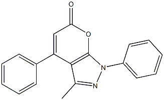 Pyrano[2,3-c]pyrazol-6(1H)-one, 3-methyl-1,4-diphenyl- CAS#: 85094-13-9