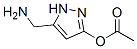 Pyrazol-3-ol,  5-(aminomethyl)-,  acetate  (ester)  (8CI) CAS#: 801215-28-1