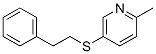 Pyridine, 2-methyl-5-[(2-phenylethyl)thio]- (9CI) CAS#: 812637-24-4