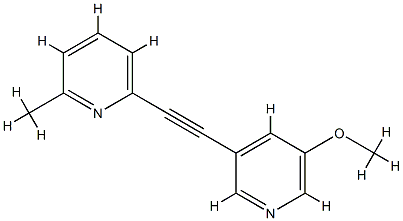 Pyridine,2-[(5-methoxy-3-pyridinyl)ethynyl]-6-methyl-(9CI) CAS#: 824389-37-9