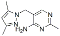 Pyrimidine, 4-amino-5-[(3,5-dimethylpyrazol-1-yl)methyl]-2-methyl- (8CI) CAS#: 802610-26-0