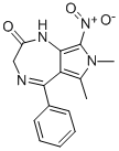 Pyrrolo(3,4-e)-1,4-diazepin-2(1H)-one, 3,7-dihydro-6,7-dimethyl-8-nitr o-5-phenyl- CAS#: 84829-75-4
