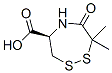 (R)-4,5,6,7-Tetrahydro-7,7-dimethyl-6-oxo-3H-1,2,5-dithiazepine-4-carboxylic acid CAS#: 82017-48-9