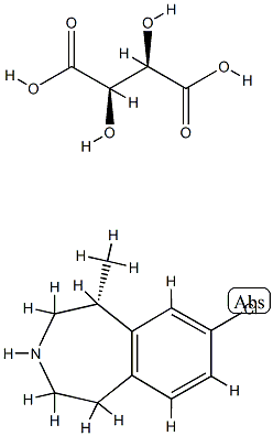 (R)-8-Chloro-1-Methyl-2,3,4,5-tetrahydro-1H-benzo[d]azepine (2R,3R)-2,3-dihydroxysuccinate CAS#: 824430-78-6