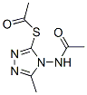 S-[4-(acetylamino)-5-methyl-4H-1,2,4-triazol-3-yl] ethanethioate CAS#: 82049-48-7