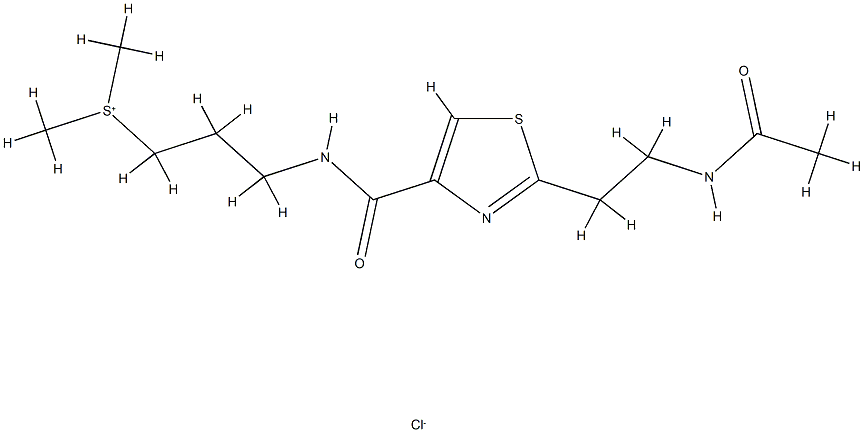 Sulfonium, 3-(((2-(2-(acetylamino)ethyl-4-thiazolyl)carbonyl)amino)pro pyl)dimethyl-, chloride CAS#: 80337-63-9