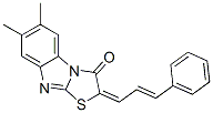 Thiazolo[3,2-a]benzimidazol-3(2H)-one, 6,7-dimethyl-2-(3-phenyl-2-prop enylidene)- CAS#: 86806-15-7