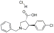 Trans-1-benzyl-4-(4-chlorophenyl)pyrrolidine-3-carboxylic acid-HCl CAS#: 80896-74-8