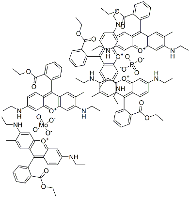 Xanthylium, 9-[2-(ethoxycarbonyl)phenyl]-3,6-bis(ethylamino)-2-methyl-, molybdatephosphate CAS#: 85068-48-0