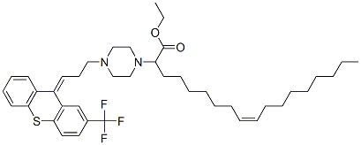 (Z)-2-[4-[3-[2-(trifluoromethyl)-9H-thioxanthen-9-ylidene]propyl]-1-piperazinyl]ethyl oleate CAS#: 85721-06-8