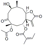 (Z)-2-Methyl-2-butenoic acid (3aS,4R,6S,9R,10S,11aR)-6-acetoxydodecahydro-9-hydroxy-6,10-dimethyl-3-methylene-2,7-dioxocyclodeca[b]furan-4-yl ester CAS#: 83731-11-7