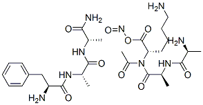 acetylalanyl-alanyl-lysyl nitrite-phenylalanyl-alanyl-alaninamide CAS#: 82867-31-0