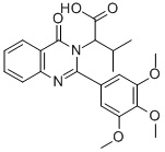 alpha-(1-Methylethyl)-4-oxo-2-(3,4,5-trimethoxyphenyl)-3(4H)-quinazoli neacetic acid CAS#: 83408-91-7