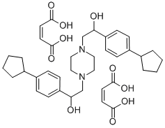 alpha-(4-Cyclopentylphenyl)-1,4-piperazinediethanol (Z)-2-butenedioate (1:2) CAS#: 85690-03-5