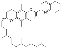 alpha-tocopherol 5-n-butyl-2-pyridinecarboxylate CAS#: 85446-70-4