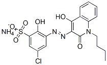 ammonium 3-[(1-butyl-1,2-dihydro-4-hydroxy-2-oxo-3-quinolyl)azo]-5-chloro-2-hydroxybenzenesulphonate CAS#: 83784-10-5