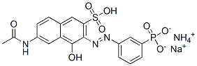 ammonium sodium 6-acetamido-4-hydroxy-3-[(3-phosphonatophenyl)azo]naphthalene-2-sulphonate CAS#: 85068-63-9
