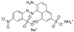 ammonium sodium 6-amino-4-hydroxy-5-[(4-nitro-2-sulphonatophenyl)azo]naphthalene-2-sulphonate CAS#: 83721-57-7