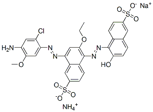 ammonium sodium 8-[(4-amino-2-chloro-5-methoxyphenyl)azo]-6-ethoxy-5-[(2-hydroxy-6-sulphonatonaphthyl)azo]naphthalene-2-sulphonate CAS#: 83950-08-7
