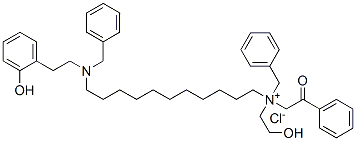 benzyl[11-[benzyl(2-hydroxyphenethyl)amino]undecyl](2-hydroxyethyl)phenacylammonium chloride CAS#: 84254-85-3