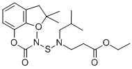 beta-Alanine, N-(((((2,3-dihydro-2,2-dimethyl-7-benzofuranyl)oxy)carbo nyl)methylamino)thio)-N-(2-methylpropyl)-, ethyl ester CAS#: 82560-64-3