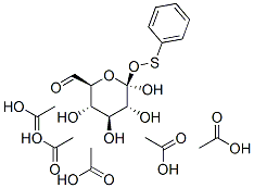 .beta.-D-gluco-Hexodialdo-1,5-pyranose, S-phenyl monothiohemiacetal, pentaacetate, (R)- CAS#: 88195-99-7