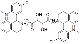 bis[(-)-1-[5-chloro-2-(methylamino)phenyl]-1,2,3,4-tetrahydroisoquinolinium] [R-(R*,R*)]-tartrate CAS#: 84304-22-3