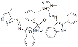 bis[1,4-dimethyl-5-[(2-phenyl-1H-indol-3-yl)azo]-1H-1,2,4-triazolium] sulphate CAS#: 84787-88-2