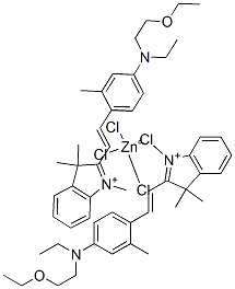bis[2-[2-[4-[(2-ethoxyethyl)ethylamino]-o-tolyl]vinyl]-1,3,3-trimethyl-3H-indolium] tetrachlorozincate CAS#: 85455-55-6