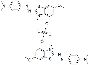 bis[2-[[4-(dimethylamino)phenyl]azo]-6-methoxy-3-methylbenzothiazolium] sulphate CAS#: 85283-87-0