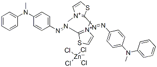 bis[3-methyl-2-[[p-(N-methylanilino)phenyl]azo]thiazolium] tetrachlorozincate(2-) CAS#: 85392-71-8